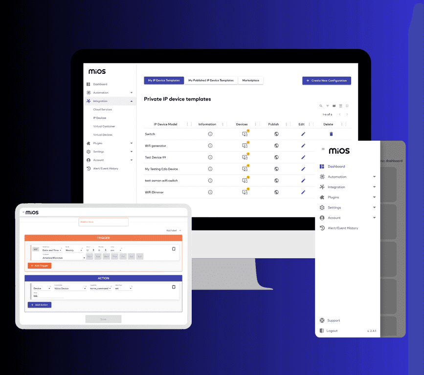 MiOS Dashboard